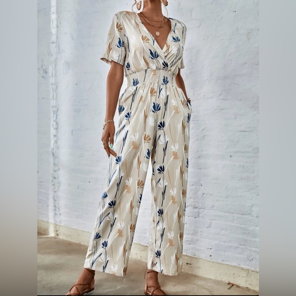 Boho floral jumpsuit